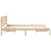 Cadru de pat cu headboard Maro 140 x 220 cm Lemn masiv de pin - WALTI WALTI