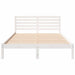 Cadru de pat cu headboard Alb 140 x 220 cm Lemn masiv de pin - WALTI WALTI