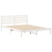 Cadru de pat cu headboard Alb 160 x 220 cm Lemn masiv de pin - WALTI WALTI