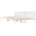 Cadru de pat cu headboard Alb 160 x 220 cm Lemn masiv de pin - WALTI WALTI