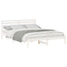 Cadru de pat cu headboard Alb 160 x 220 cm Lemn masiv de pin - WALTI WALTI