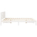 Cadru de pat cu headboard Alb 160 x 220 cm Lemn masiv de pin - WALTI WALTI