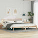 Cadru de pat cu headboard Maro 180 x 220 cm Lemn masiv de pin - WALTI WALTI
