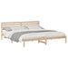 Cadru de pat cu headboard Maro 180 x 220 cm Lemn masiv de pin - WALTI WALTI