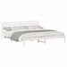 Cadru de pat cu headboard Alb 180 x 220 cm Lemn masiv de pin - WALTI WALTI