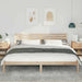 Cadru de pat cu headboard Maro 200 x 220 cm Lemn masiv de pin - WALTI WALTI