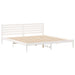 Cadru de pat cu headboard Alb 200 x 220 cm Lemn masiv de pin - WALTI WALTI