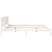 Cadru de pat cu headboard Alb 200 x 220 cm Lemn masiv de pin - WALTI WALTI