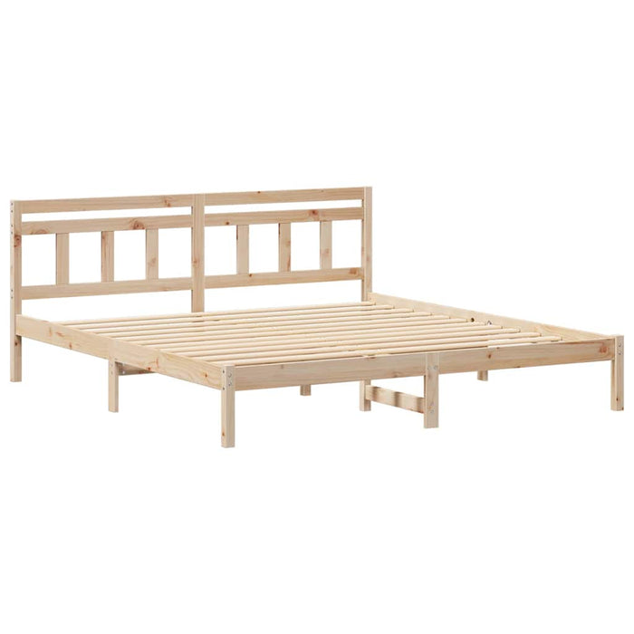 Cadru de pat cu headboard Maro Lemn de brad - WALTI WALTI