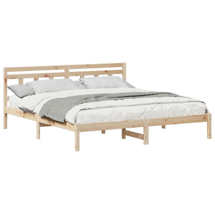 Cadru de pat cu headboard Maro Lemn de brad - WALTI WALTI