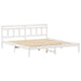 Cadru de pat cu headboard Alb Lemn masiv de pin - WALTI WALTI