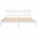 Cadru de pat cu headboard Alb Lemn masiv de pin - WALTI WALTI