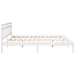 Cadru de pat cu headboard Alb Lemn masiv de pin - WALTI WALTI