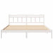 Cadru de pat cu headboard Alb Lemn masiv de pin - WALTI WALTI