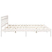 Cadru de pat cu headboard Alb Lemn masiv de pin - WALTI WALTI