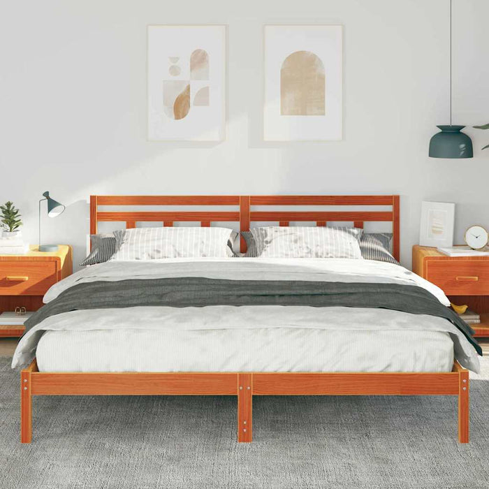 Cadru de pat cu headboard Maro Lemn de brad - WALTI WALTI