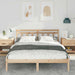 Cadru de pat cu headboard Maro Lemn masiv de pin - WALTI WALTI