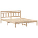 Cadru de pat cu headboard Maro Lemn masiv de pin - WALTI WALTI