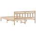 Cadru de pat cu headboard Maro Lemn masiv de pin - WALTI WALTI