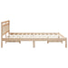 Cadru de pat cu headboard Maro Lemn masiv de pin - WALTI WALTI