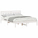 Cadru de pat cu headboard Alb Lemn de brad - WALTI WALTI