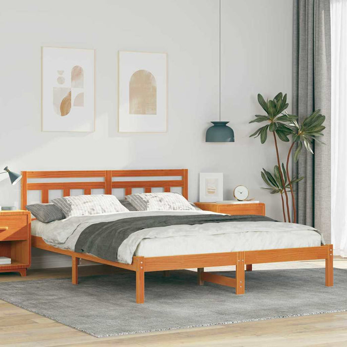 Cadru de pat cu headboard Maro Lemn de brad - WALTI WALTI