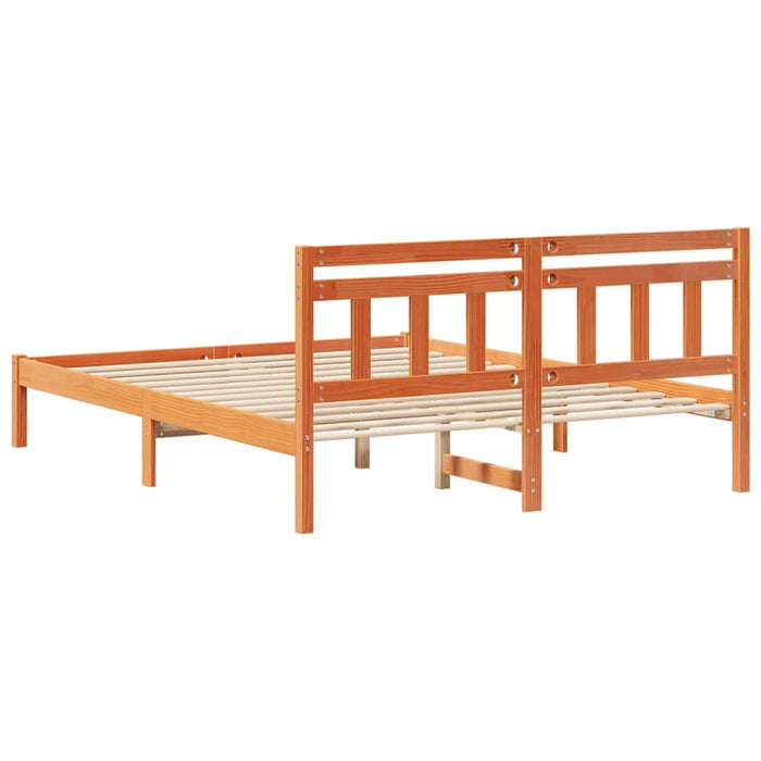 Cadru de pat cu headboard Maro Lemn de brad - WALTI WALTI