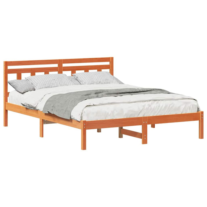 Cadru de pat cu headboard Maro Lemn de brad - WALTI WALTI
