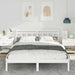 Cadru de pat cu headboard Alb Lemn masiv de pin - WALTI WALTI