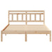 Cadru de pat cu headboard Maro Lemn masiv de pin - WALTI WALTI
