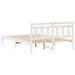 Cadru de pat cu headboard Alb Lemn de brad - WALTI WALTI