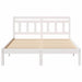 Cadru de pat cu headboard Alb Lemn de brad - WALTI WALTI