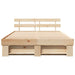 Cadru de pat cu headboard Maro 160 x 200 cm Lemn masiv de pin - WALTI WALTI