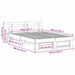 Cadru de pat cu headboard Maro 160 x 200 cm Lemn masiv de pin - WALTI WALTI