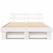 Cadru de pat cu headboard Alb 150 x 200 cm Lemn masiv de pin - WALTI WALTI