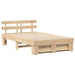Cadru de pat cu headboard Maro 140 x 190 cm Lemn masiv de pin - WALTI WALTI