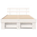 Cadru de pat cu headboard Alb 140 x 190 cm Lemn masiv de pin - WALTI WALTI