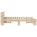 Cadru de pat cu headboard Maro 120 x 190 cm Lemn masiv de pin - WALTI WALTI