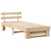 Cadru de pat cu headboard Maro 100 x 200 cm Lemn masiv de pin - WALTI WALTI