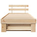 Cadru de pat cu headboard Maro 100 x 200 cm Lemn masiv de pin - WALTI WALTI
