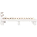 Cadru de pat cu headboard Alb 100 x 200 cm Lemn masiv de pin - WALTI WALTI