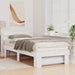 Cadru de pat cu headboard Alb 90 x 200 cm Lemn masiv de pin - WALTI WALTI