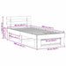 Cadru de pat cu headboard Alb 90 x 200 cm Lemn masiv de pin - WALTI WALTI