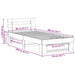 Cadru de pat cu headboard Maro 80 x 200 cm Lemn masiv de pin - WALTI WALTI