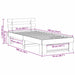 Cadru de pat cu headboard Maro 75 x 190 cm Lemn masiv de pin - WALTI WALTI
