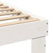 Cadru de pat cu headboard Alb 90 x 200 cm Lemn de pin masiv - WALTI WALTI