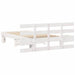 Cadru de pat cu headboard Alb 90 x 200 cm Lemn de pin masiv - WALTI WALTI