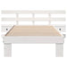 Cadru de pat cu headboard Alb 90 x 200 cm Lemn de pin masiv - WALTI WALTI