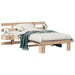Cadru de pat cu headboard Maro 90 x 190 cm Lemn de pin masiv - WALTI WALTI