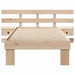 Cadru de pat cu headboard Maro 90 x 190 cm Lemn de pin masiv - WALTI WALTI